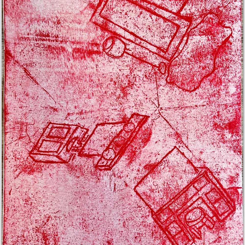 Abstract Red Art Print